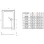 Radaway Doros D SDRD10800104S brodzik prostokątny 100x80 cm biały zdj.2