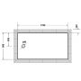 Duravit Tempano 720212000000000 brodzik prostokątny 170x90 cm biały zdj.2