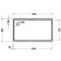 Duravit Starck Slimline 720236000000001 brodzik prostokątny 140x80 cm biały zdj.2