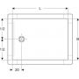 Geberit CleanFloor30 551114001 brodzik prostokątny 120x90 cm biały zdj.2