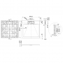 Invena Alvero AK7B808 brodzik kwadratowy 80x80 cm biały zdj.2