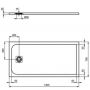 Ideal Standard Ultra Flat S K8234FR brodzik prostokątny 140x70 cm biały zdj.2