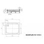 Kaldewei Duschplan 431800010001 brodzik prostokątny 100x90 cm zdj.2