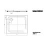 Kaldewei Superplan 447847980001 brodzik prostokątny 90x80 cm zdj.2
