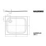 Kaldewei Superplan 447700010001 brodzik prostokątny 90x75 cm zdj.2