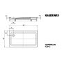 Kaldewei Superplan XXL 432948040001 brodzik prostokątny 140x90 cm zdj.2