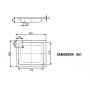 Kaldewei Sanidusch 440800010001 brodzik prostokątny 90x80 cm biały zdj.2