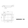 Kaldewei Sanidusch 448300010001 brodzik prostokątny 120x80 cm biały zdj.2
