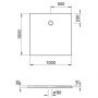 Kronenbach Cube KBMD1010AS brodzik kwadratowy 100x100 cm biały zdj.2