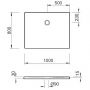 Kronenbach Cube KBMD1080AS brodzik prostokątny 100x80 cm biały zdj.2