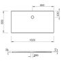 Kronenbach Cube KBMD1680 brodzik prostokątny 160x80 cm biały zdj.2
