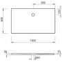 Kronenbach Cube KBMD1690 brodzik prostokątny 160x90 cm biały zdj.2