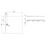 Laufen Pro H2139530000001 brodzik kwadratowy 150x150 cm biały zdj.2