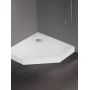 New Trendy Mild B0603 brodzik pięciokątny 90x90 cm biały zdj.3