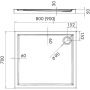 Novellini Kali MNS7080630 brodzik prostokątny 80x70 cm zdj.2