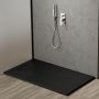 Oltens Bergytan 15101300 brodzik prostokątny 100x90 cm czarny zdj.7
