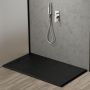 Oltens Bergytan 15103300 brodzik prostokątny 120x80 cm czarny zdj.6