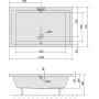 Polysan Deep 71564 brodzik prostokątny 120x75 cm zdj.2