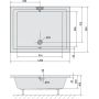 Polysan Deep 72383 brodzik prostokątny 120x90 cm zdj.2