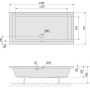 Polysan Deep 72384 brodzik prostokątny 150x75 cm zdj.2