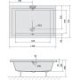 Polysan Deep 72883 brodzik prostokątny 110x75 cm zdj.2