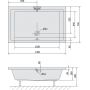 Polysan Deep 72942 brodzik prostokątny 130x75 cm zdj.2