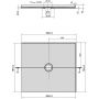 Polysan Mirai 73168 brodzik prostokątny 90x80 cm zdj.2