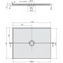 Polysan Mirai 73169 brodzik prostokątny 100x80 cm zdj.2