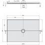 Polysan Mirai 73177 brodzik prostokątny 120x80 cm zdj.2