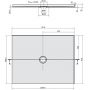 Polysan Mirai 73180 brodzik prostokątny 120x90 cm zdj.2