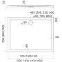 Schedpol Caspar 3269 brodzik prostokątny 120x80 cm biały zdj.2