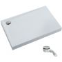 Schedpol Solido 31465 brodzik prostokątny z syfonem 100x80 cm biały zdj.1