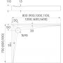 Schedpol Solido 31465 brodzik prostokątny z syfonem 100x80 cm biały zdj.3