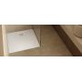 Schedpol Majestic White Stone 33501BSTM6B brodzik kwadratowy z syfonem 90x90 cm biały zdj.5