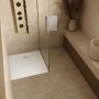 Schedpol Majestic White Stone 33501BSTM6B brodzik kwadratowy z syfonem 90x90 cm biały zdj.6