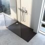 Schedline Libra Black Stone 3SPL1P80100CST brodzik prostokątny 100x80 cm czarny zdj.4