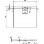 Villeroy & Boch Architectura UDA1090ARA215V01 brodzik prostokątny + maskownica 100x90 cm biały zdj.2