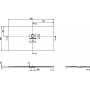 Villeroy & Boch Squaro Infinity UDQ1580SQI2RVRW brodzik prostokątny 150x80 cm biały zdj.2