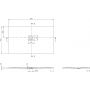 Villeroy & Boch Squaro Infinity UDQ1590SQI2IV1S brodzik prostokątny 150x90 cm antracyt zdj.2