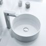 Actima Ovia CEAC2501WH umywalka 36x36 cm okrągła nablatowa biała zdj.4