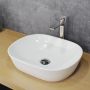 Actima Jima CEAC2001465WH umywalka 46.5x37.5 cm owalna nablatowa biała zdj.4