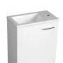 Aqualine LM420 umywalka 40x22 cm prostokątna meblowa biała zdj.5