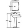 Aqualine Antik AK102 umywalka zdj.2