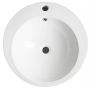 Aqualine VS701 umywalka 84x50 cm okrągła wolnostojąca biała zdj.4