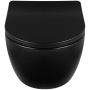 Balneo Luna G01010201012 miska wc z deską wolnoopadającą wisząca bez kołnierza czarny zdj.3