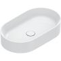 Catalano Zero 0122600001 umywalka 60x35 cm owalna nablatowa biała zdj.1