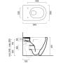 Catalano Sfera 0514550001 miska wc stojąca bez kołnierza biały połysk zdj.2