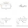 Catalano Zero 0121000001 umywalka 100x50 cm prostokątna ścienna biała zdj.2