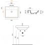 Catalano Zero 0120600001 umywalka 60x50 cm prostokątna ścienna-meblowa biała zdj.2