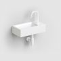 Clou New Flush CL0302030 umywalka 36x18 cm prostokątna ścienna-nablatowa biała zdj.4